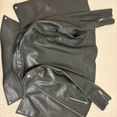 Mango biker jacket new, size M, black