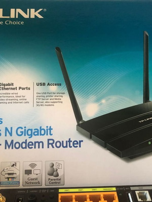 TP LINK TD-W8970 Modem Router like new, 300Mbps Wireless N Gigabit ADSL2+