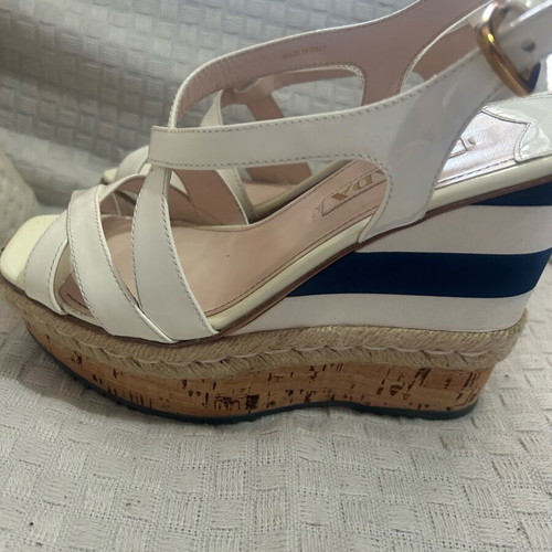 Prada platform sandals like new, size 38, white