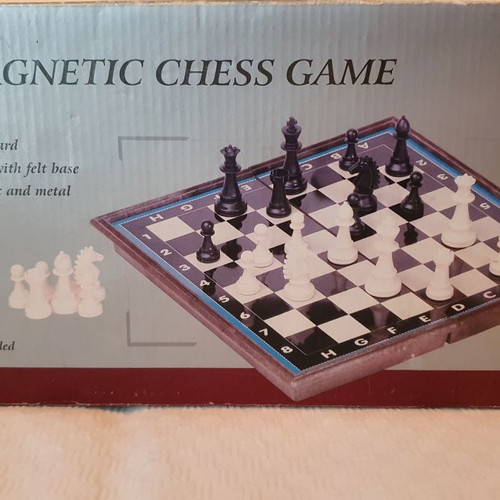 Magnetic chess game used