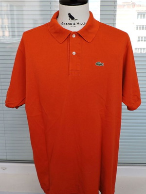 Lacoste Devanlay men's polo shirt XL orange cotton piqué