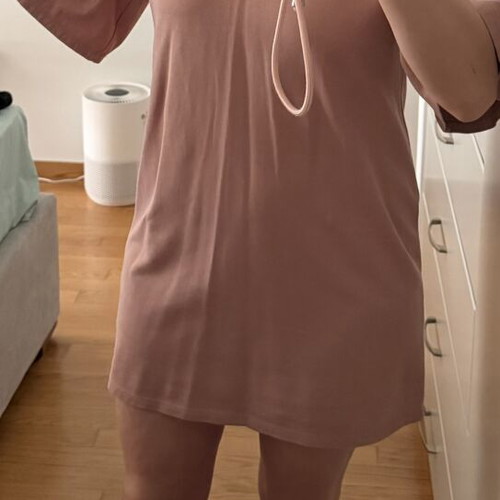 Mini dress with ruffles Stradivarius size S used