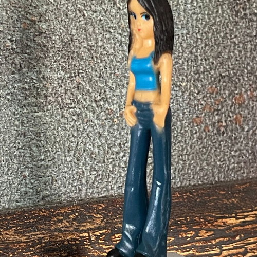 Collectible Anime Style Mini Figure 6.5cm new, "Cool" with Sleeveless Top