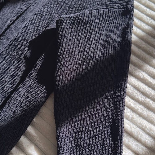 Men's knitted Zara cardigan XL black like new