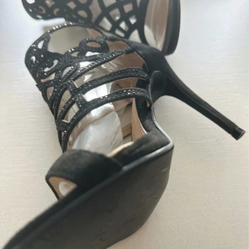 Black GoGo Shoes sandals with cut-out design, like new, size 37