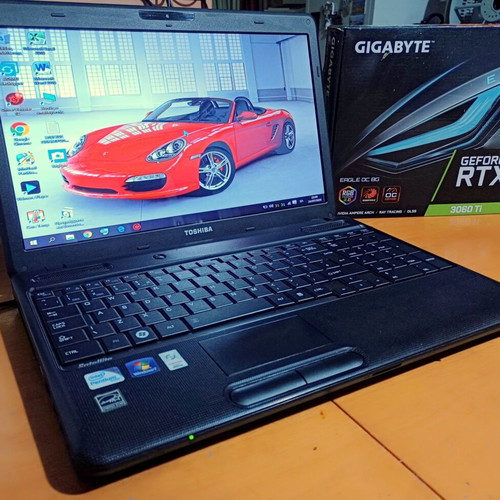 Toshiba Satellite C660 laptop used, Intel Pentium, 4GB RAM, 500GB HDD, Windows 10