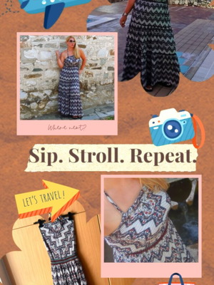 Attrattivo maxi dress σαν καινούργιο, ελαφρύ ύφασμα με φόδρα
