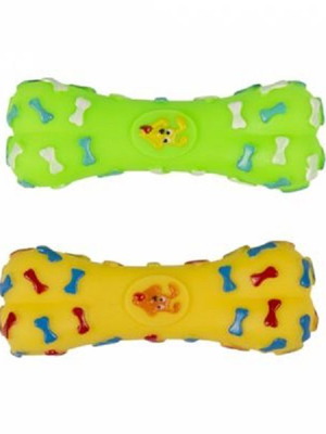 Vinyl bone toy 15cm new for dogs