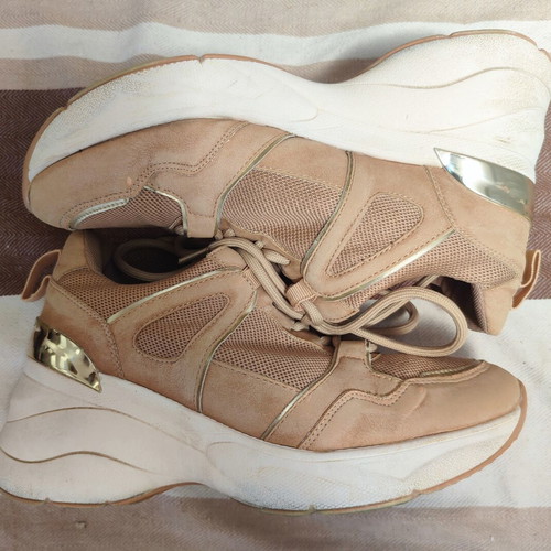 Women's sneakers size 39 used, beige