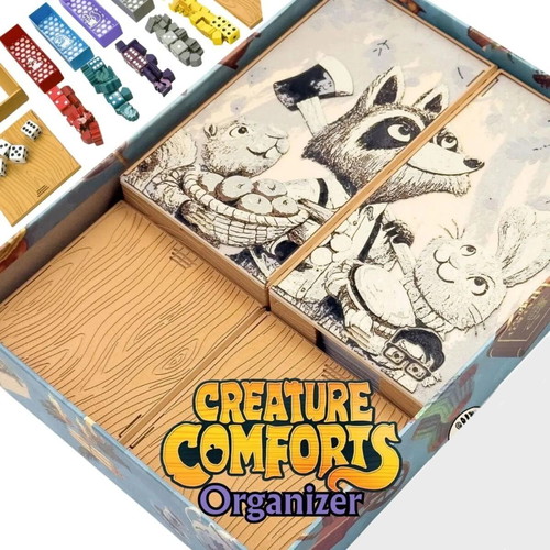 Creature Comforts Board Game Organizer new, 3D printed insert