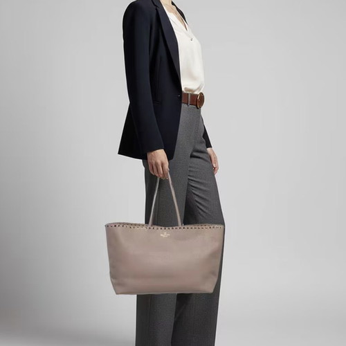 Valentino Garavani Rockstud hobo bag used beige