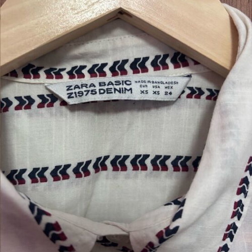 Zara tunic dress like new, white, size XS