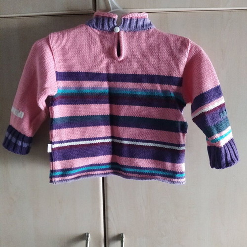 Pierre Cardin sweater for girl 12 months like new, pink and purple