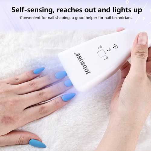 JODSONE Mini UV Nail Lamp rechargeable with timer and sensor