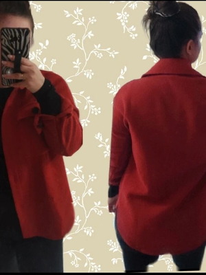 Waikiki shirt-jacket red like new, XS-S