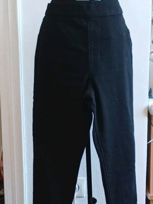 Μαύρο jeggings mid waist EU 44 καινούργιο, άνετο και ελαστικό