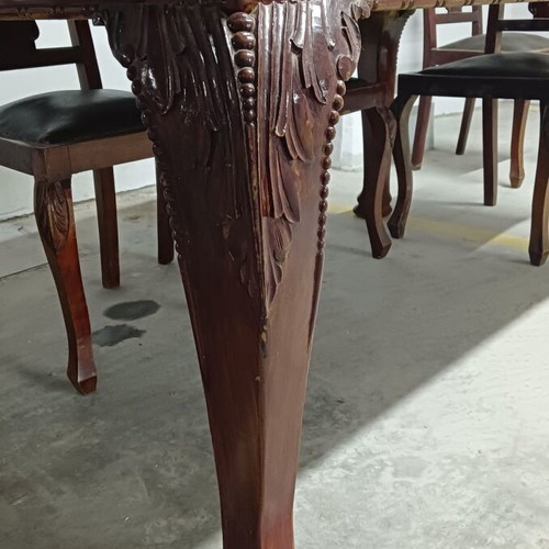 Antique dining set used with lion legs and claw feet