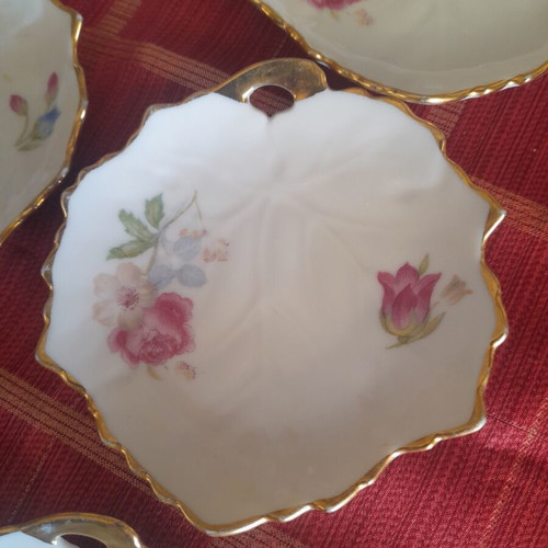 Vintage IOHPAP Japan porcelain dessert plates set of 6 used