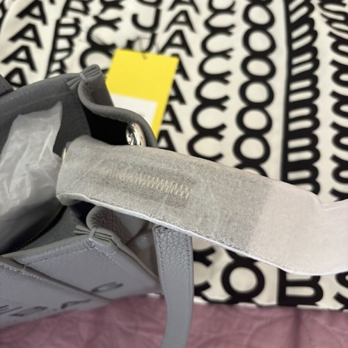 Marc Jacobs Small Leather Tote Bag, grey