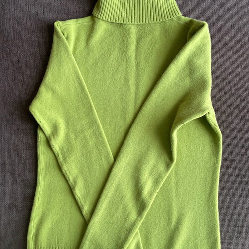 Turtleneck sweater used, very soft, green, size M