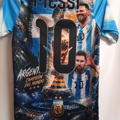 Messi 10 Argentina commemorative acrylic t-shirt