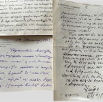 Old letters including National Bank, obstetrician, and MP letters