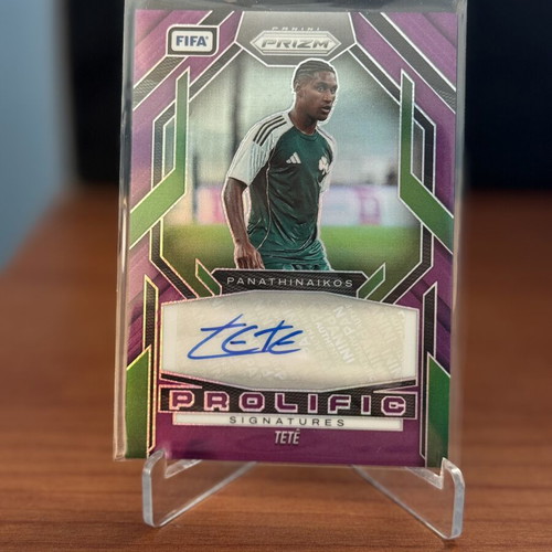 2025 Panini Prizm FIFA Tete Auto/25 Panathinaikos card