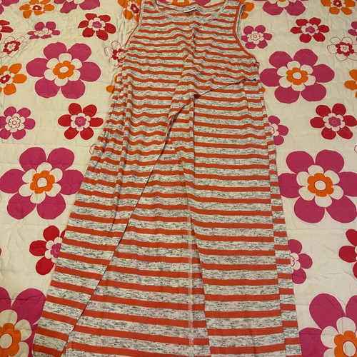 Bershka blouse used, size L, white and red