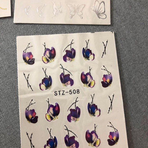 Water Nail Stickers Set of 4 New Full Nail