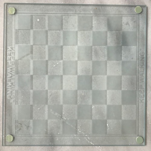 Johnnie Walker exclusive chess set glass, like new