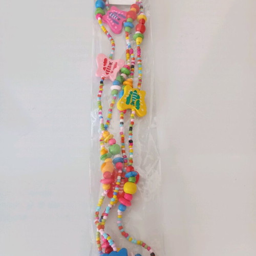 Children's necklace new with colorful hair clips