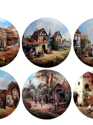 Bradex Wall Plate Collection. Reichenbach, fine porcelain Germany 92'-93'