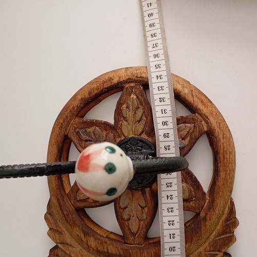 Wooden wall hanger handmade, used