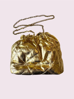 Evening shoulder bag gold like new