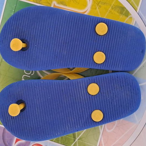 Children's sandals used, blue, 16 cm