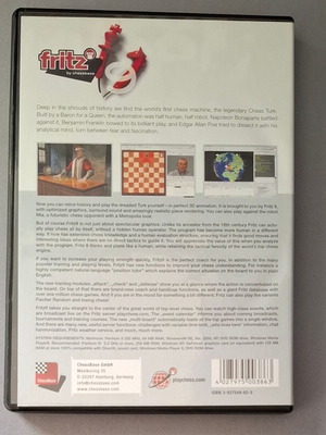 Fritz 9 by Chessbase PC DVD-Rom σαν καινούργιο, πλήρες με εγχειρίδιο