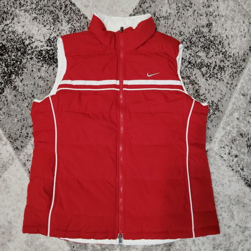 Nike reversible winter vest like new, red and white