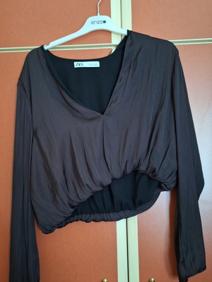 Zara evening blouse like new, cropped size M
