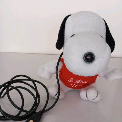 Toy camera pc like new, plush with camera on nose