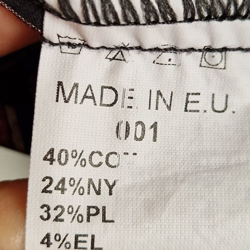 Madlen vintage striped blouse size M new, black and silver