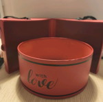 Gift box like new, red with heart design