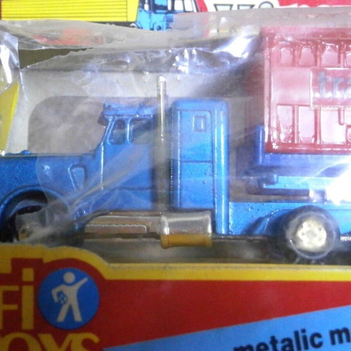 King of the Road Polfi Toys blue vintage metal truck new with box Greek