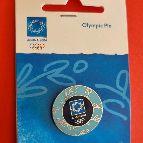 Olympic pin set Athens 2004 used, 8 pieces