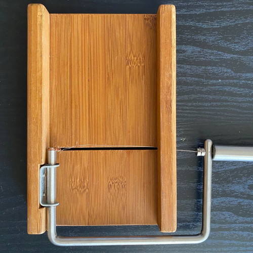 Hard Cheese Slicer like new with stainless steel and hardwood