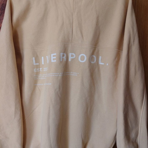 Bershka zip-up sweatshirt, yellow, size S