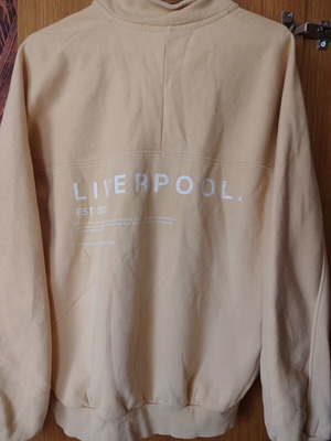 Bershka zip-up sweatshirt, yellow, size S