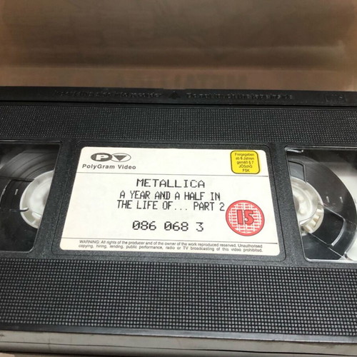 Metallica A Year And A Half In The Life Of… Part2 DVD like new