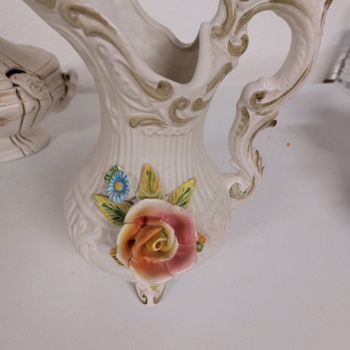 Pitcher set 26 cm and small tureen 20×24 cm used vintage Italy