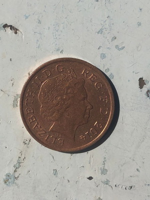 Great Britain One Penny 2014 coin used