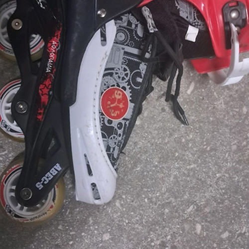 Roller Inline Skate Athlopaidia used, red-black